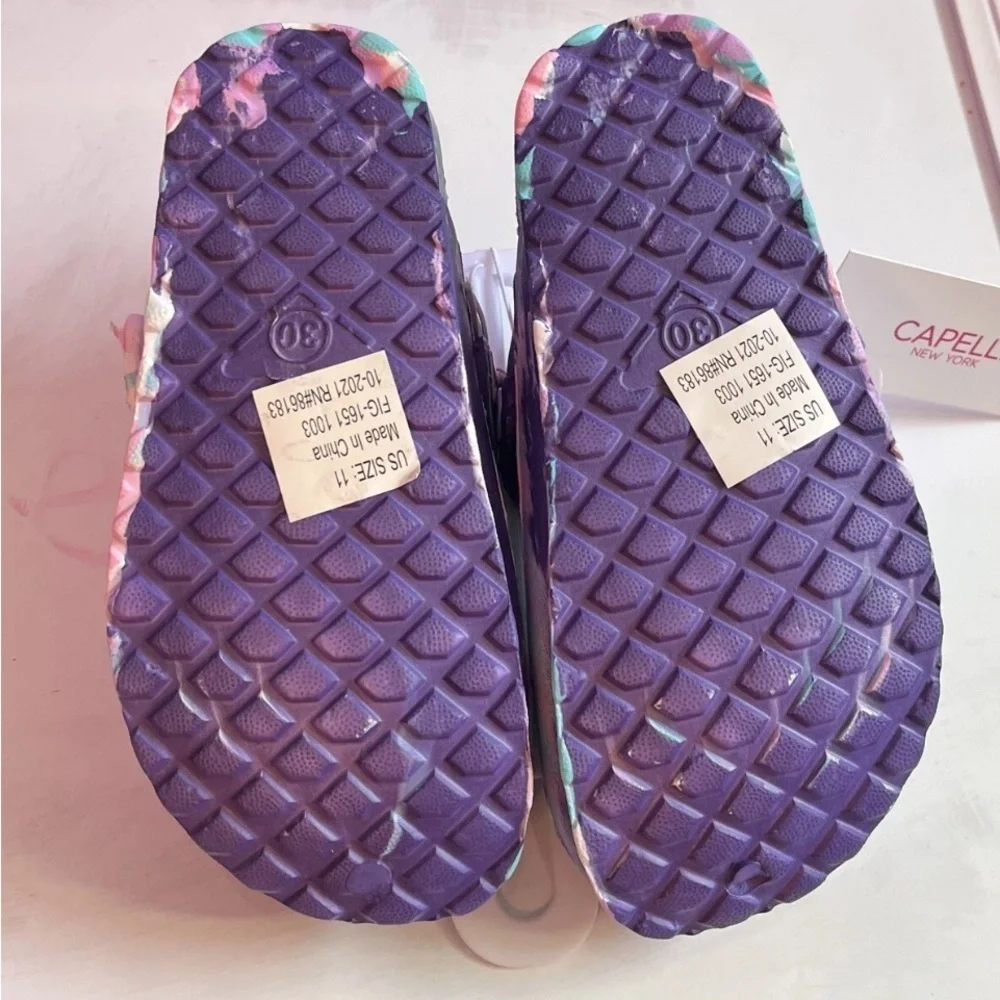 Capelli of New York Purple and Pink Sandals Stylish and Breathable